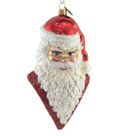 Blu Bom Jolly Ol' Santa Bust Glass Christmas Ornament Ho Ho 110984