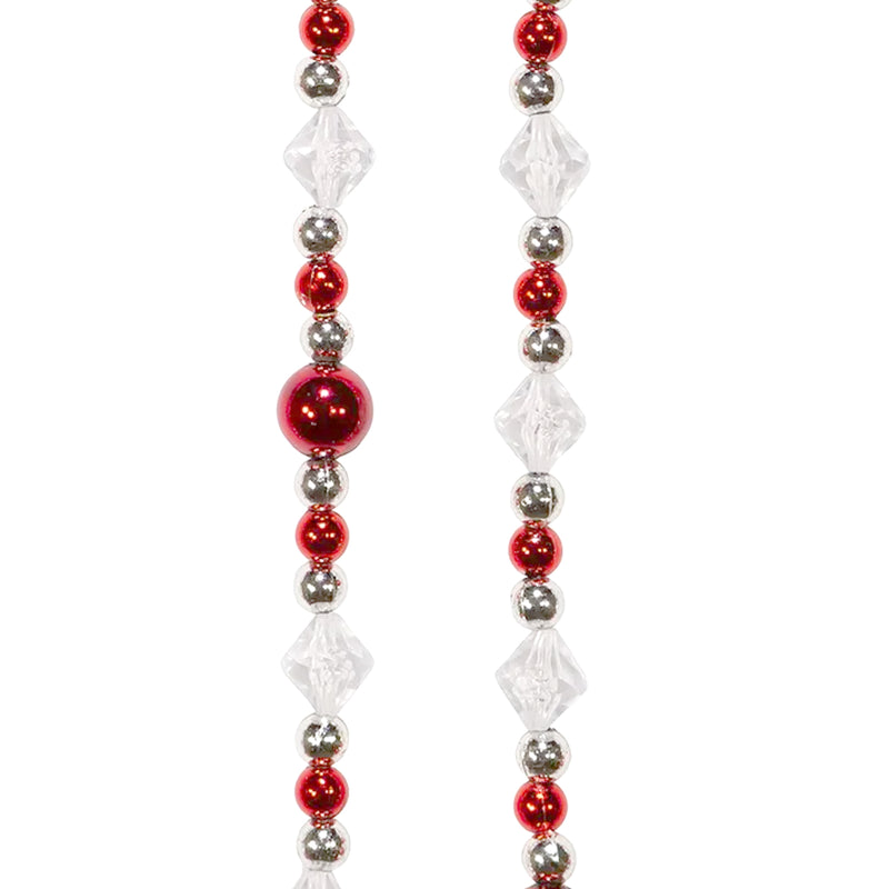 Christmas Round Ball Faceted Bead Garland - - SBKGifts.com