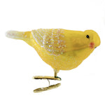 Old World Christmas Canary - One Ornament 2.75 Inch, Glass - Clip-On Ornament 18135 (51412)