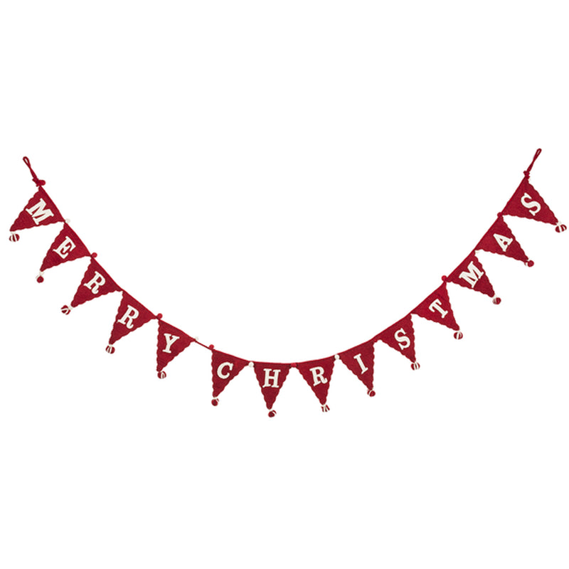 Christmas Merry Christmas Banner Fabric Home Decor Felt 151718