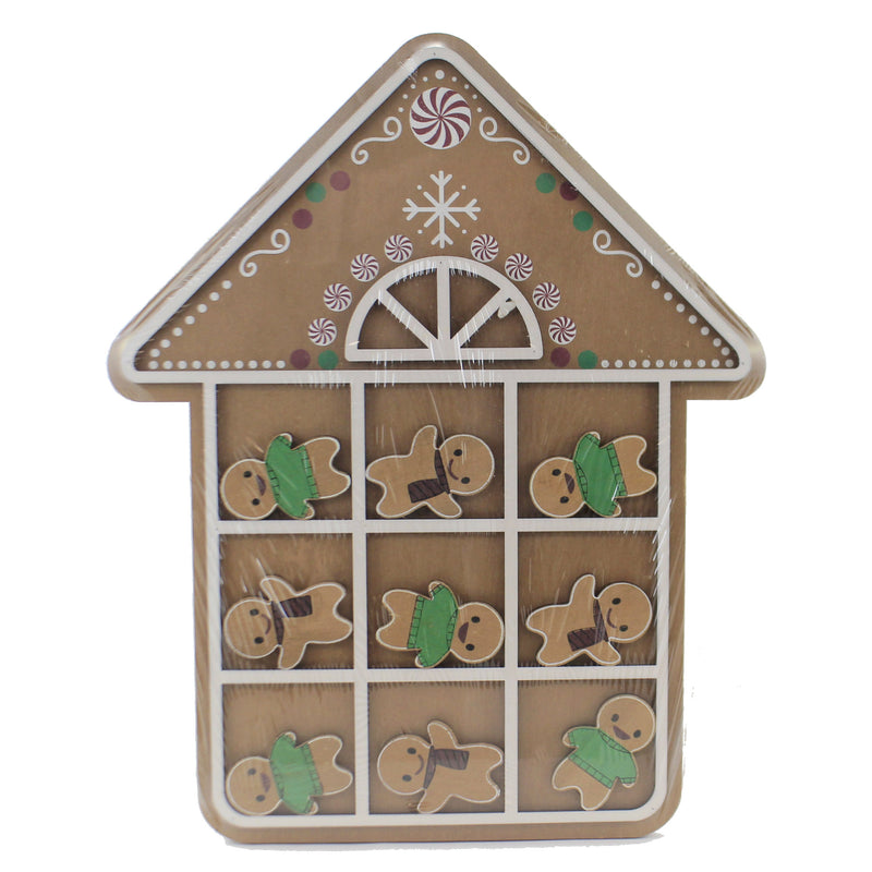 Christmas Gingerbread House Tic Tac Toe Wood Holiday Fun 14003 (51441)