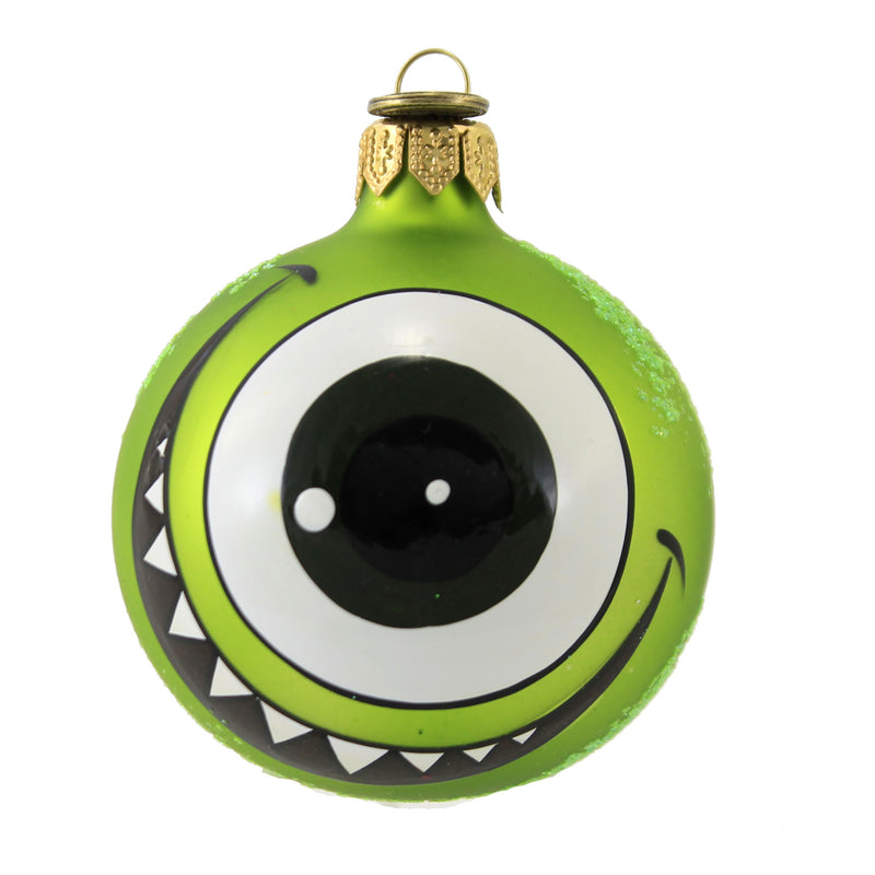 One Eyed Smiling Monster - 1 Glass Ornament 3.5 Inch, Glass - Halloween Mike Boo Animated 150989 (51453)