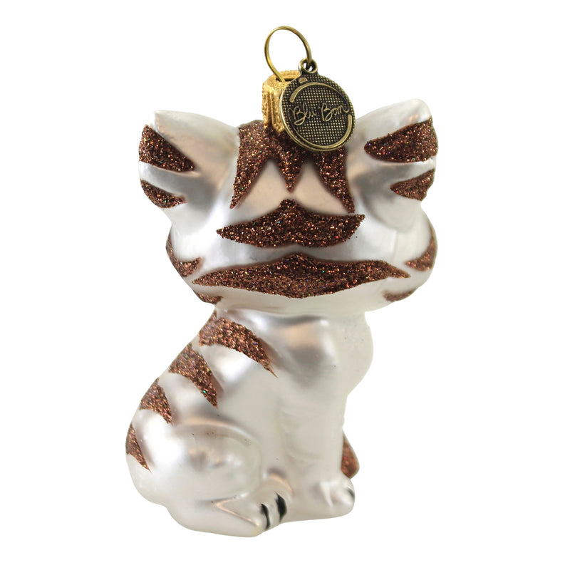 Blu Bom Brown Striped Cat Ornament - - SBKGifts.com