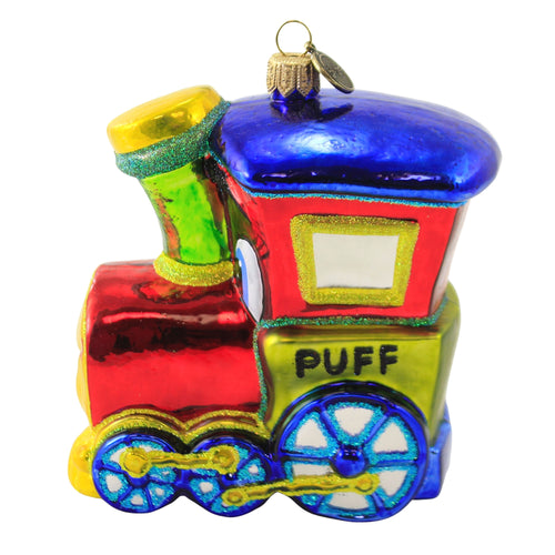 Blu Bom Puff Engine Train Ornament - - SBKGifts.com