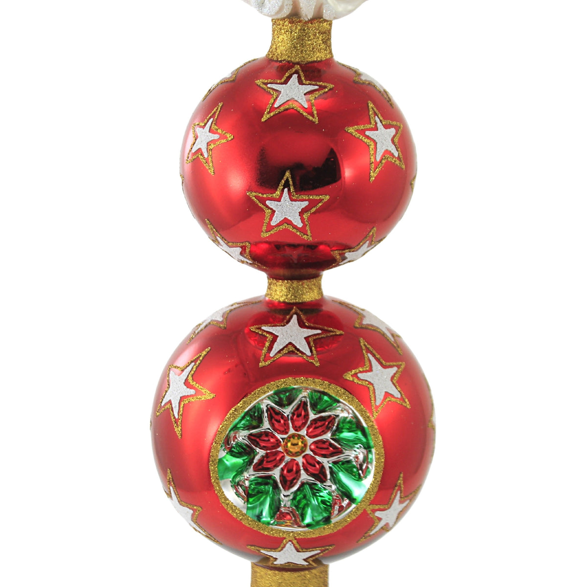 Blubom Santa Stars And Poinsettia - - SBKGifts.com