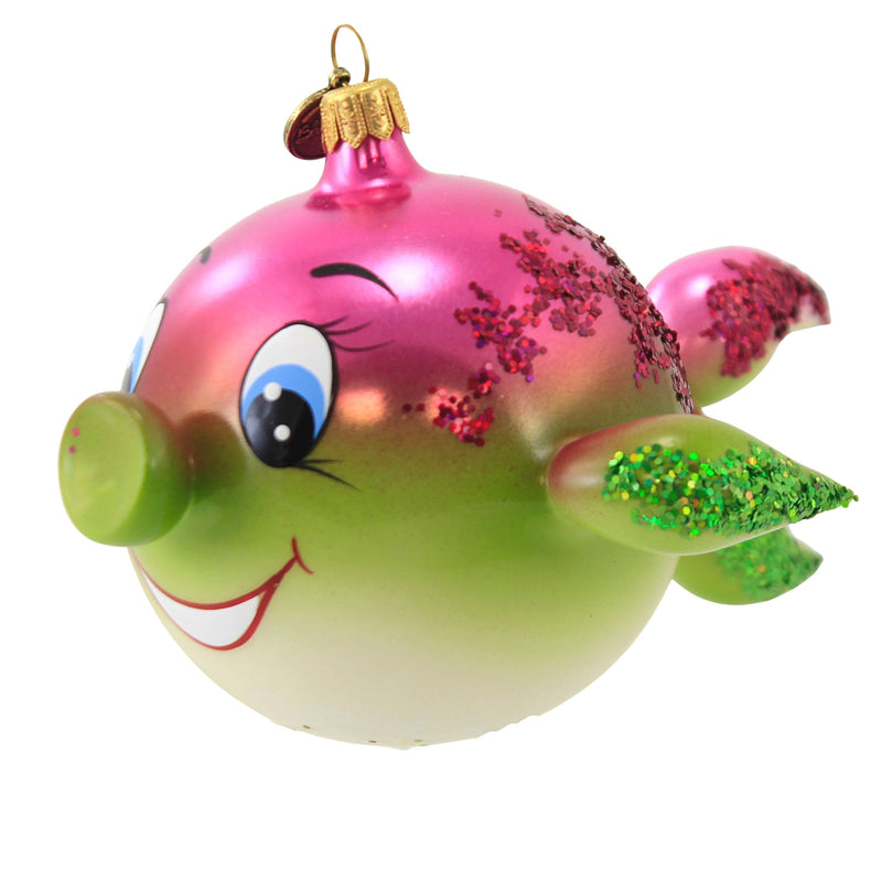 Blu Bom Pinky Smiling Fish - - SBKGifts.com
