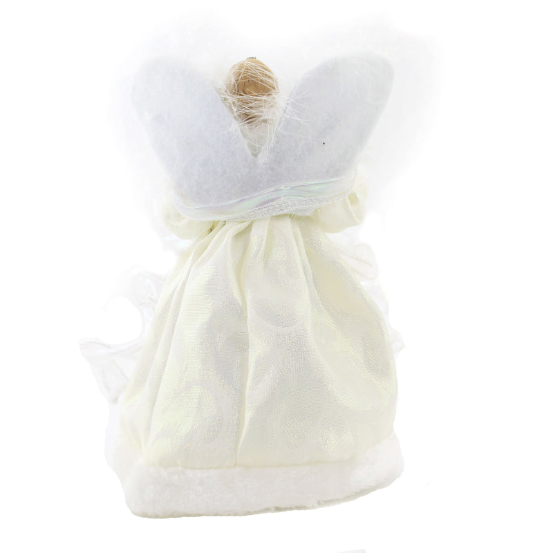 Tree Topper Finial Angel Tree Topper White - - SBKGifts.com