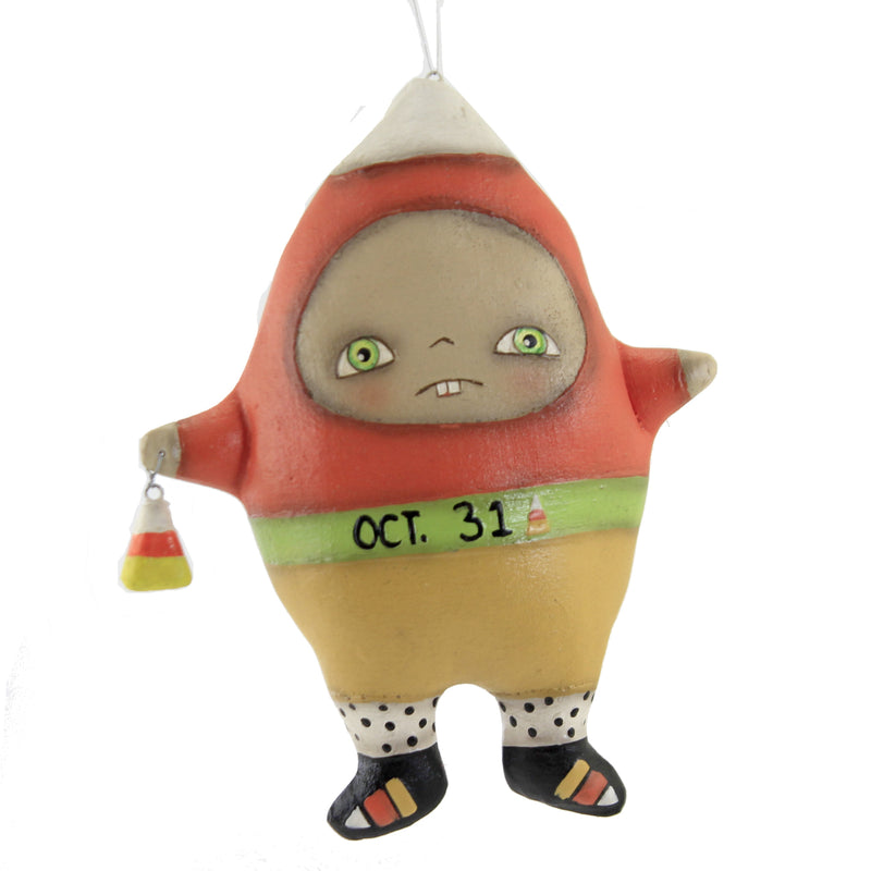 Holiday Ornament Candy Corn Carl Polyresin Lowe Seeber Halloween Chubby Rs0450