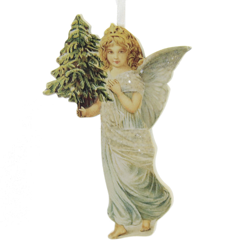 Holiday Ornament Angel With Tree Dummy Board - - SBKGifts.com