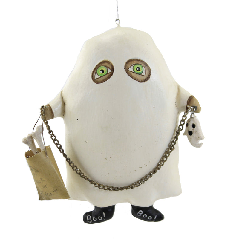 Holiday Ornament Boo The Ghost Resin Halloween Lowe Seeber Rs0453