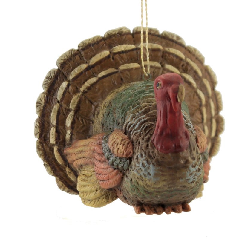 Resting Turkey Ornament - One Ornament 3.75 Inch, Polyresin - Gobble Thanksgiving Td8538 (51594)