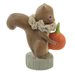 Fall Squirrel Holding Pumpkin - - SBKGifts.com