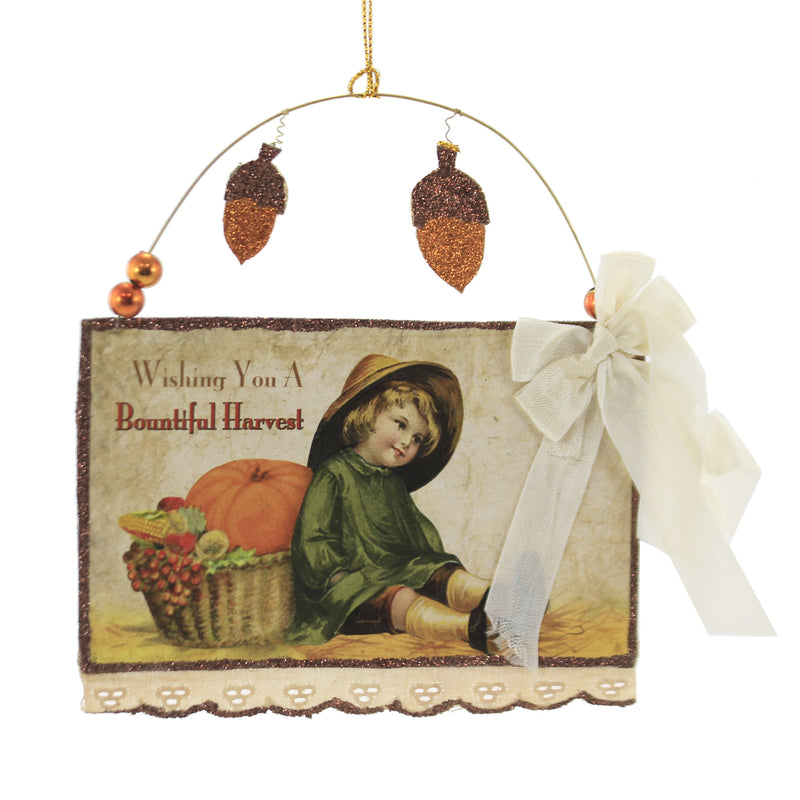 Holiday Ornament Harvest Postcard - - SBKGifts.com