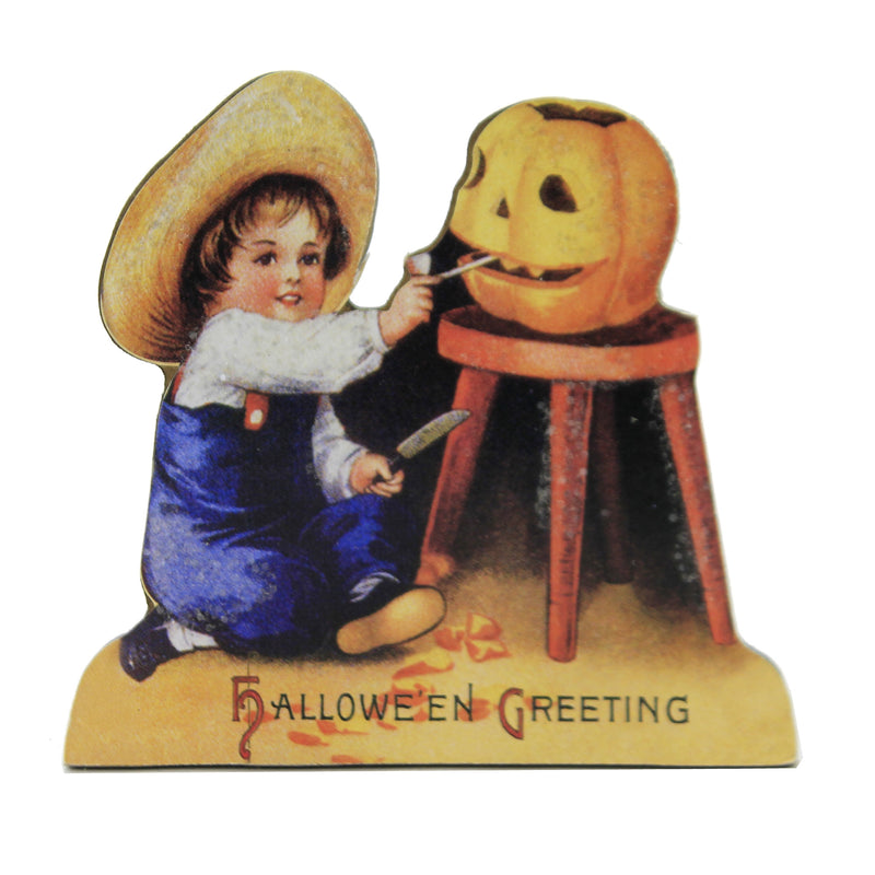 Halloween Little Halloween Children Mdf Pumpkin Carving Black Cat Rl6836