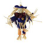 De Carlini Mr Indie Fields Glass Ornament Halloween Scarecrow Om4332 (51641)