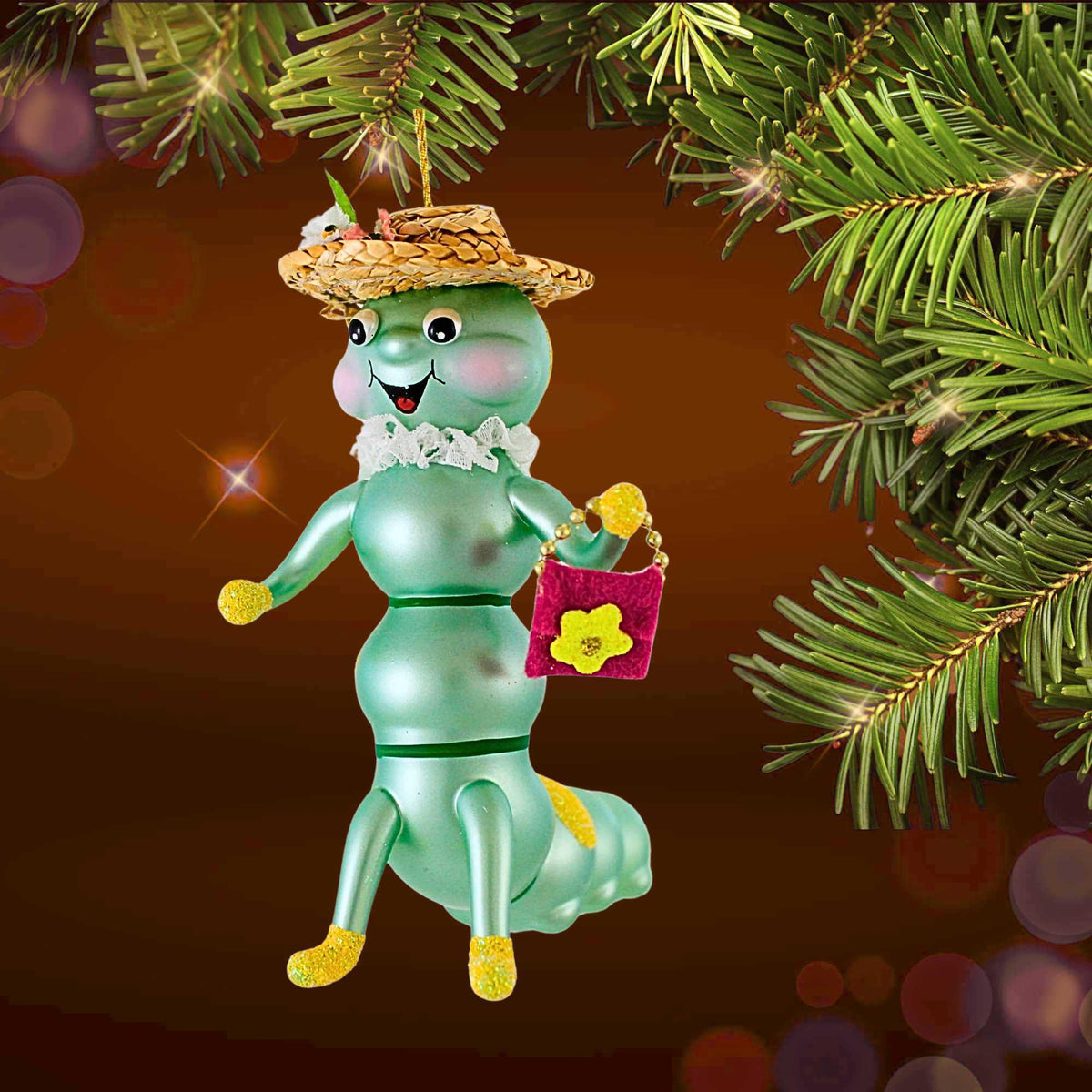 De Carlini Italian Ornaments Caterpillar Mom Carrying Purse - - SBKGifts.com