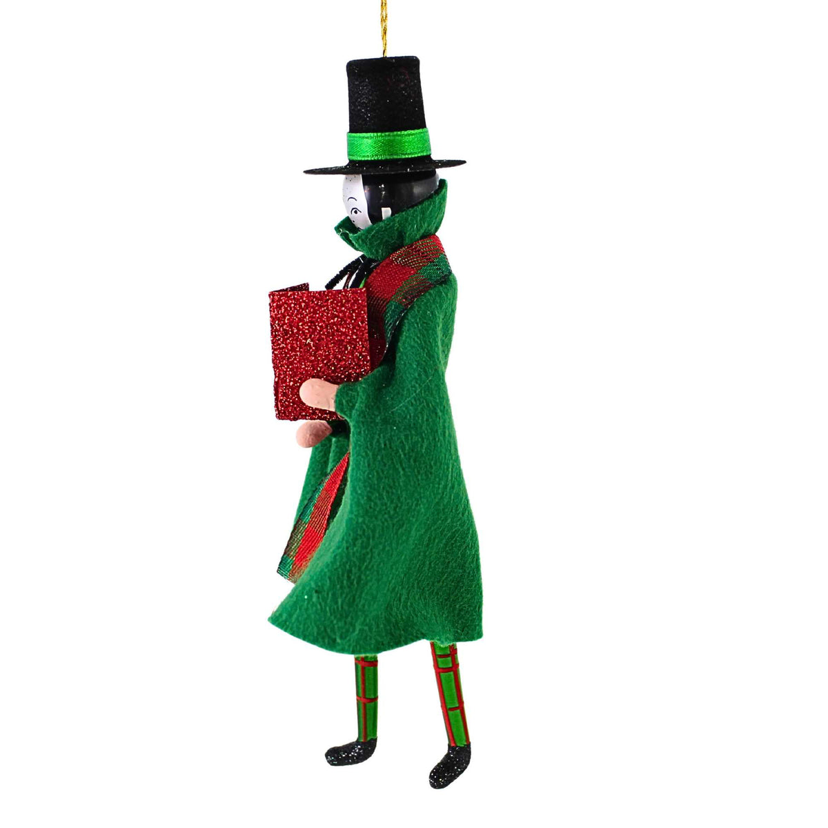 De Carlini Italian Ornaments Caroling Man - - SBKGifts.com