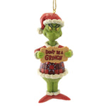Jim Shore Don't Be A Grinch - One Ornament 5 Inch, Resin - Ornament Dr. Suess 6009534 (51682)
