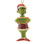 Jim Shore Grinch Naughty & Nice Ornament - One Ornament 5 Inch, Resin - Dr Suess Christmas 6009536 (51685)