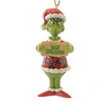 Jim Shore Grinch Bah Humbug Ornament Polyresin Christmas Dr Seuss 6009533