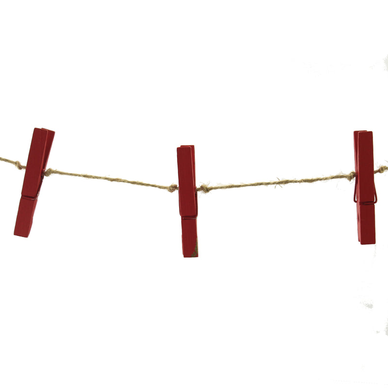 Christmas Santa Clothespin Garland - - SBKGifts.com