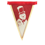 Christmas Vintage Christmas Banner Cotton Santa Snow Hanging Gar74633