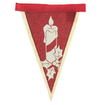 Christmas Vintage Christmas Banner Cotton Santa Snow Hanging Gar74633