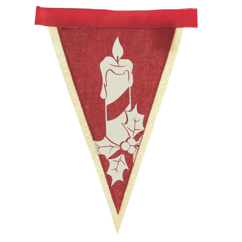 Christmas Vintage Christmas Banner Cotton Santa Snow Hanging Gar74633