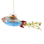 Holiday Ornament Rocket Santa Ornament - - SBKGifts.com