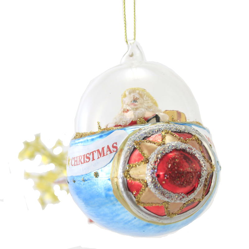 Holiday Ornament Rocket Santa Ornament - - SBKGifts.com