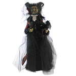 Halloween Black Widow Witch Polyresin Crow Spider Wart Ha2615