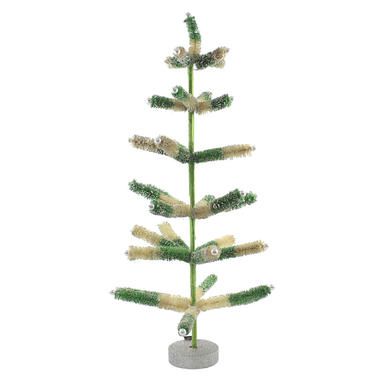 Christmas Green/White Sisal Tree - - SBKGifts.com