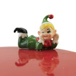 Tabletop Elf Tiered Pedestal Cake Plate Ceramic Christmas Plater Stand Cs0136 (51835)