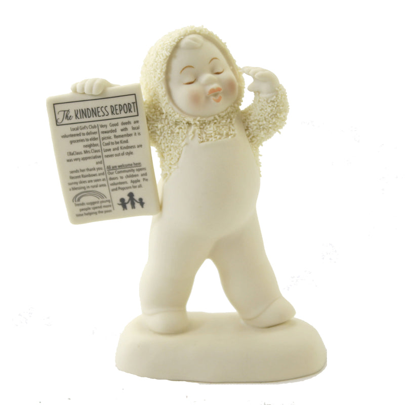 Dept 56 Snowbabies Kindn Spread Kindness Porcelain Snowbabies Talking 6008141