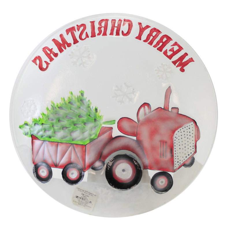 Tabletop Red Tractor Platter - - SBKGifts.com