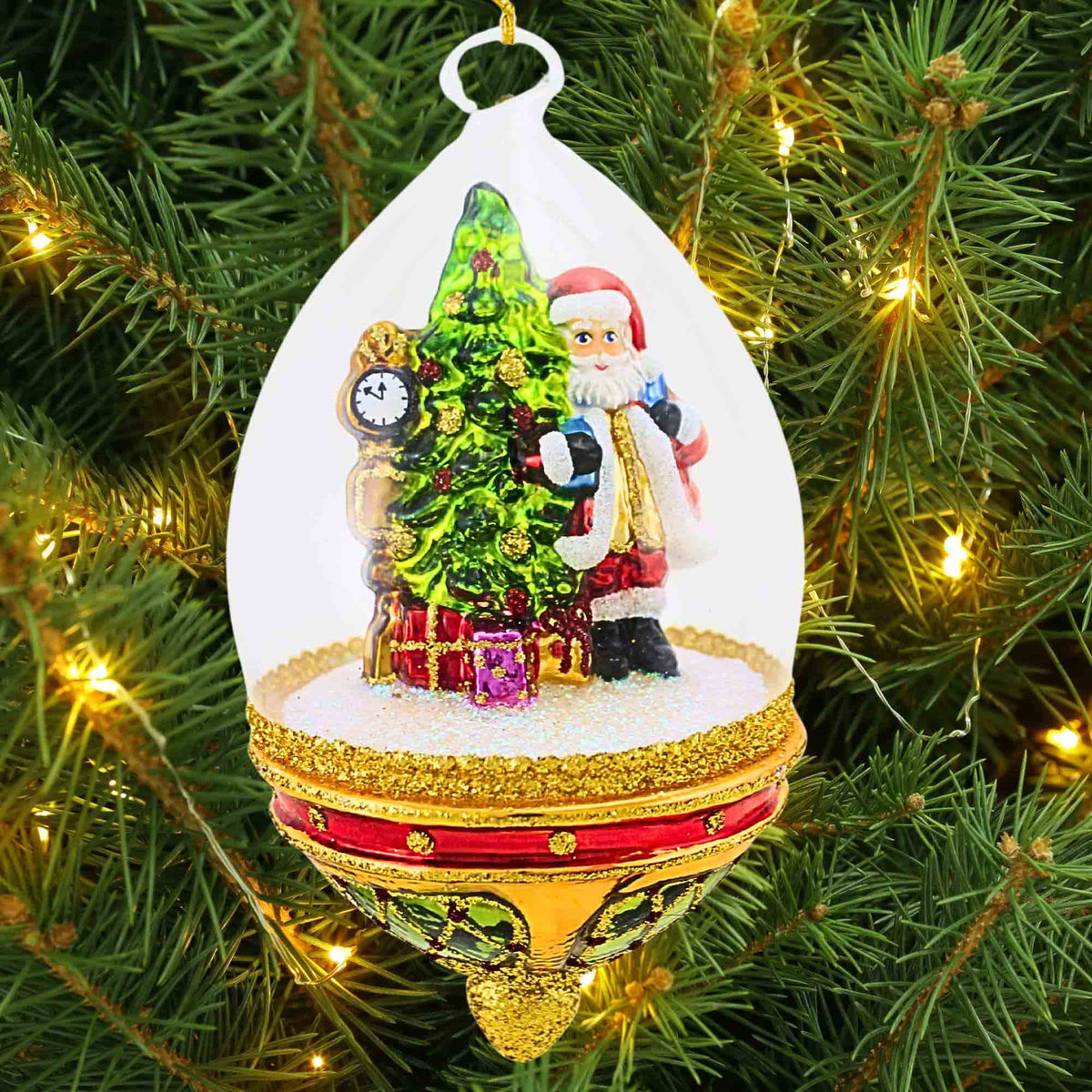Huras Family Santa's Midnight Moment In Dome - - SBKGifts.com