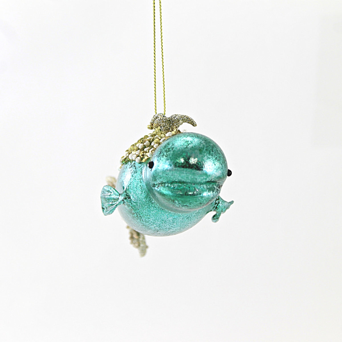 Holiday Ornament Pearl Bay Whale - - SBKGifts.com