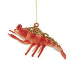 Holiday Ornament Pacific Gold Lobster Glass Sea Life 6003951 (51946)
