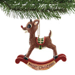 Jim Shore Rudolph As A Rocking Horse - - SBKGifts.com