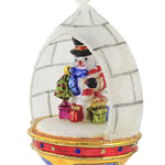Huras Snowman In Igloo Dome - - SBKGifts.com