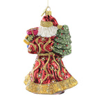 Huras Santa In Floral Coat - - SBKGifts.com