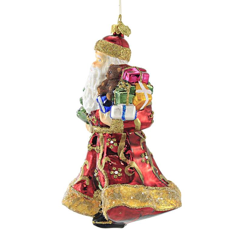 Huras Santa In Floral Coat - - SBKGifts.com