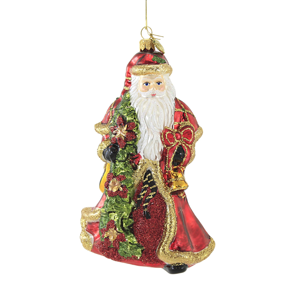 (51986) Santa With Poinsettia Garland