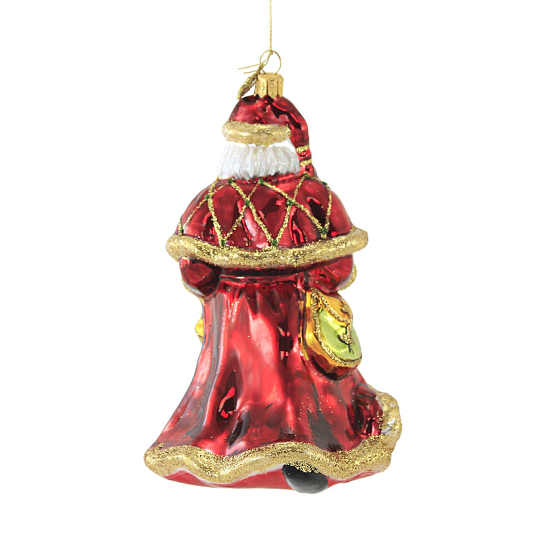 Huras Santa With Poinsettia Garland - - SBKGifts.com