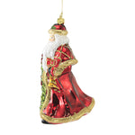 Huras Santa With Poinsettia Garland - - SBKGifts.com