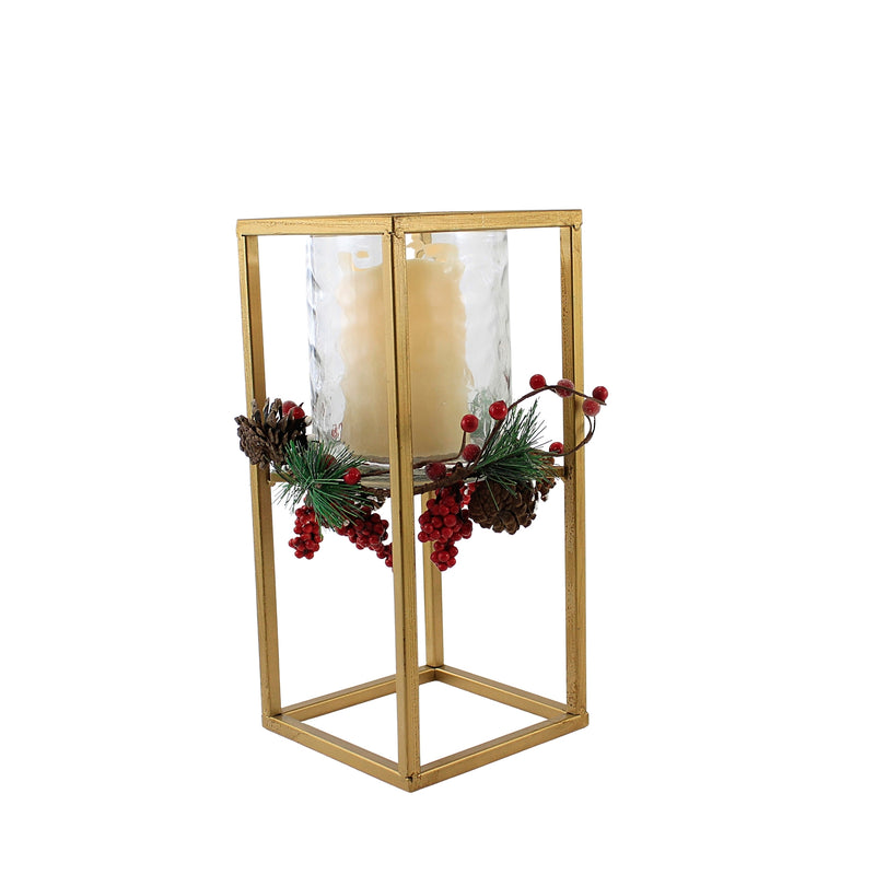 Christmas Berry Small Candle Holder - - SBKGifts.com