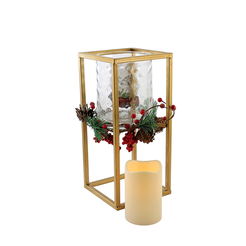Christmas Berry Small Candle Holder - - SBKGifts.com