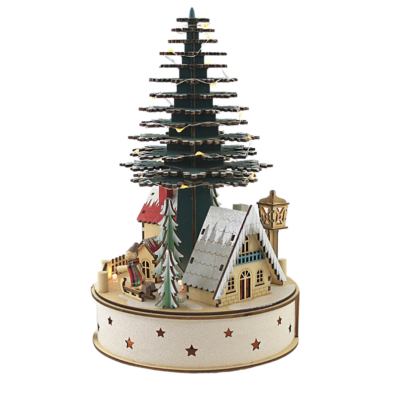 Christmas Scandinavian Village Tree - - SBKGifts.com