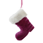 Christmas Assorted Flocked Boot Ornament - - SBKGifts.com