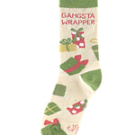 Novelty Socks Holiday Socks Gangsta Wrapper - - SBKGifts.com